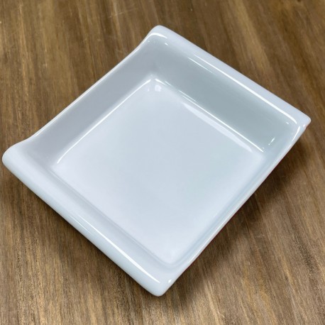Olla rectangular de ceramica con tapa