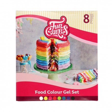 Set 8 colorantes en gel Fun Cakes