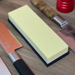 Uarter Afilador de cuchillos de cocina manual y afilador de cuchillos Hones & Polishes cuchillas biseladas y estándar 