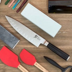 Cuchillo del chef shun alveolado 20 cms